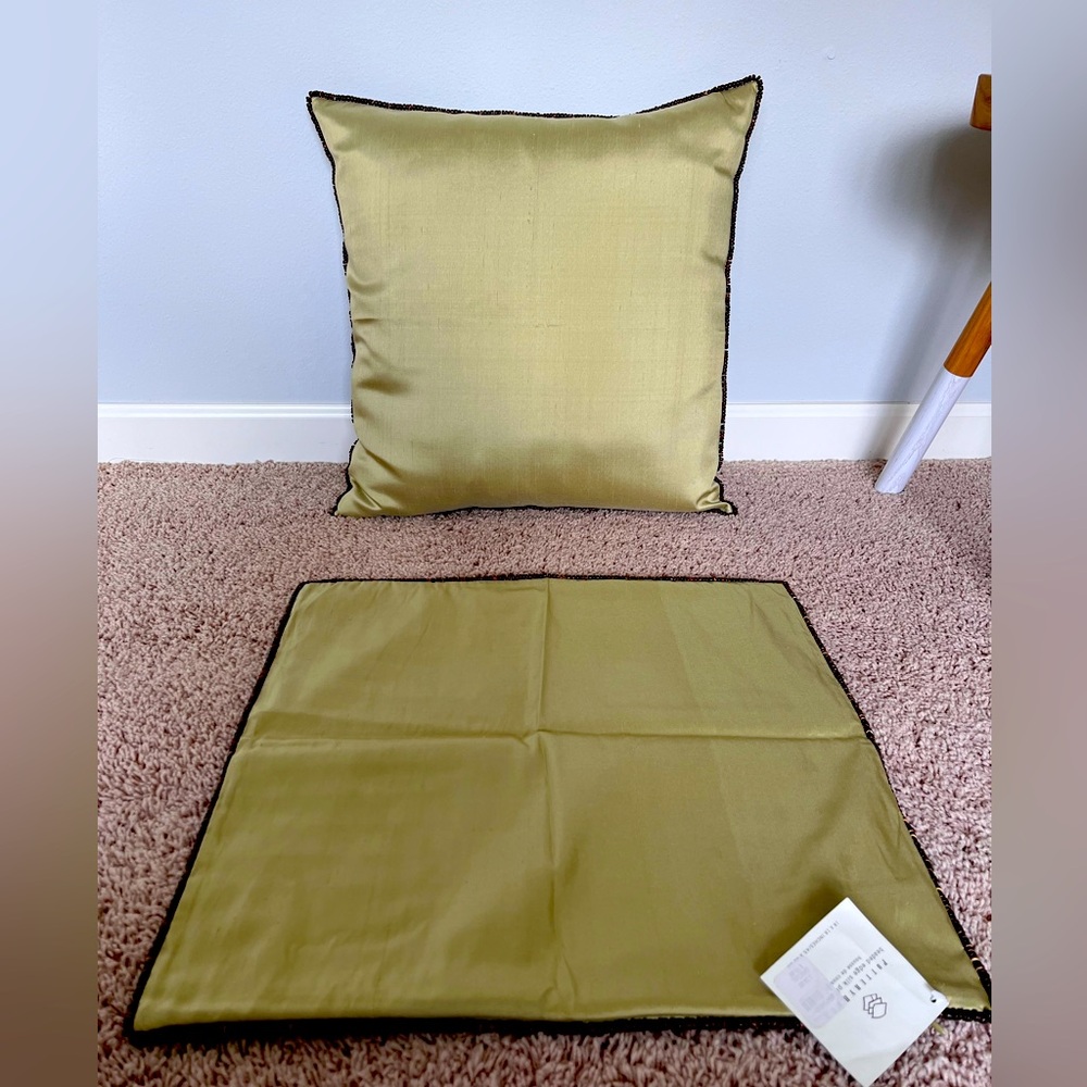 2 Pottery Barn Sillk Pillow Covers